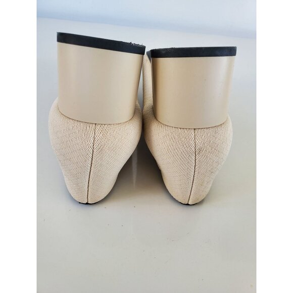 Vivaia Julie Pro Womens Chic Retro Round Toe Beige & Black Heels Size 40 US 9 - Picture 5 of 15